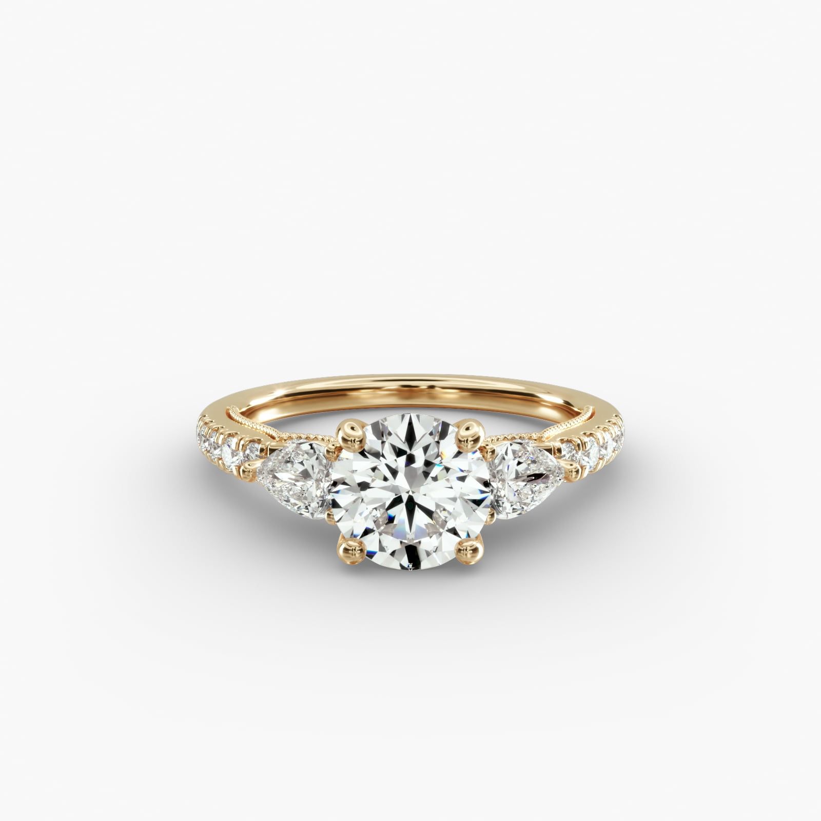 Blue nile three stone hotsell
