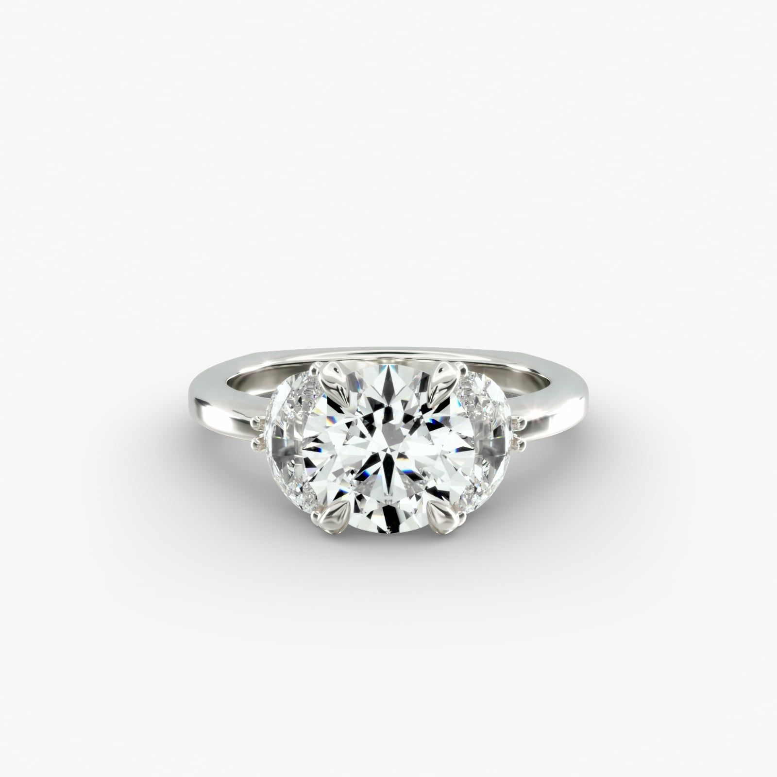 Bella Vaughan Moon Three Stone Engagement Ring in Platinum 5 8 ct. tw