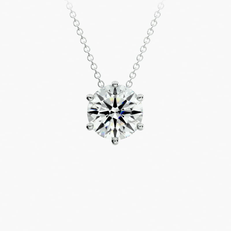Wire Basket  Diamond Pendant   In Platinum (Setting)