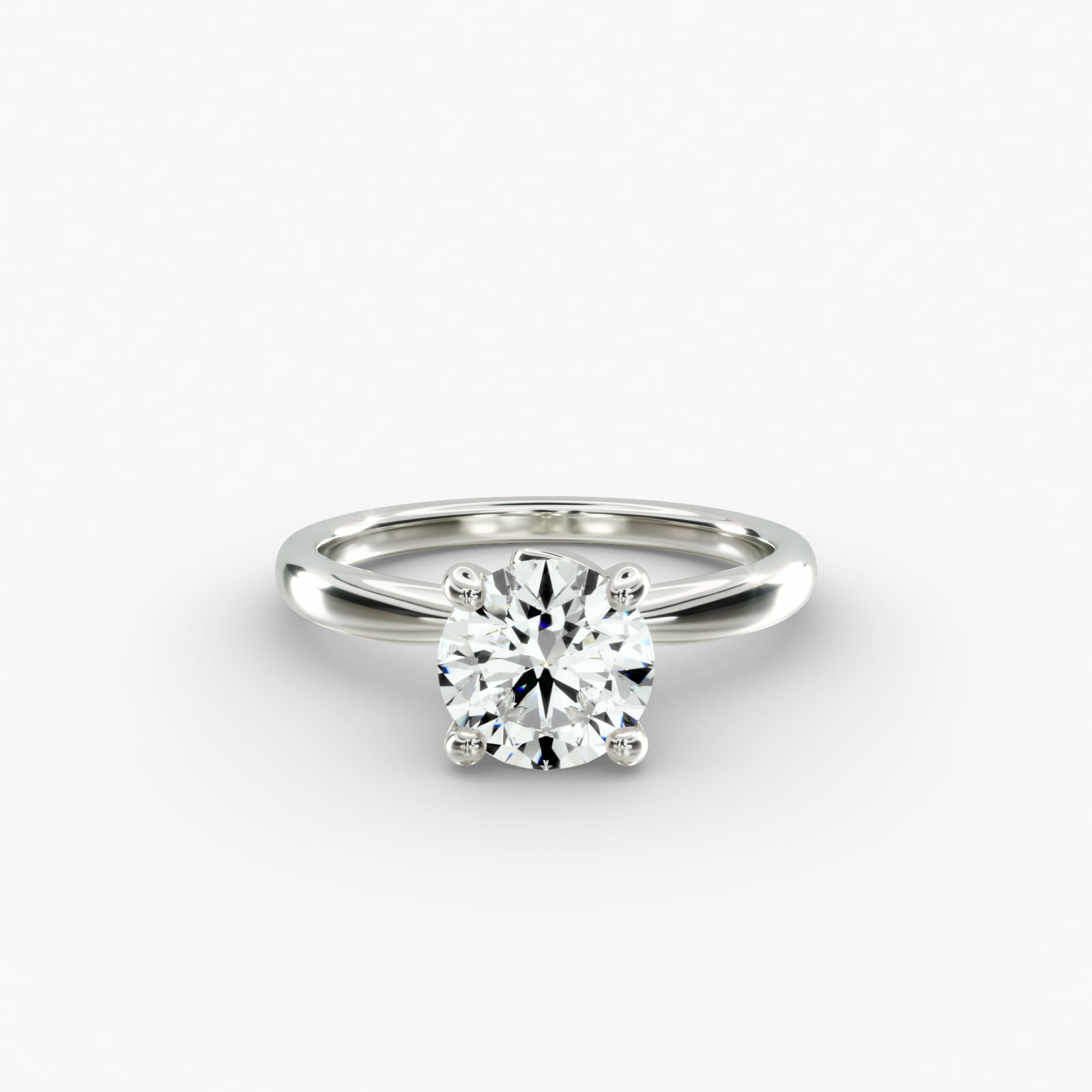 Solitaire With Ribbon Love Knot Gold Ribbon Solitaire Engagement Ring in18k White Gold and ...