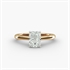 Petite Solitaire Engagement Ring in 14k Yellow Gold