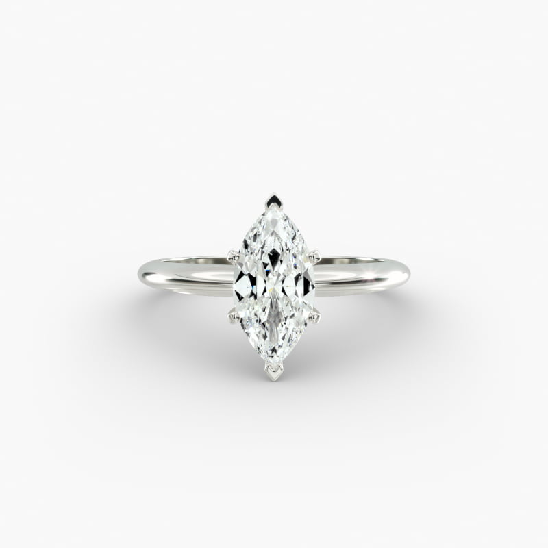 Classic Six-Prong Solitaire Engagement Ring in Platinum
