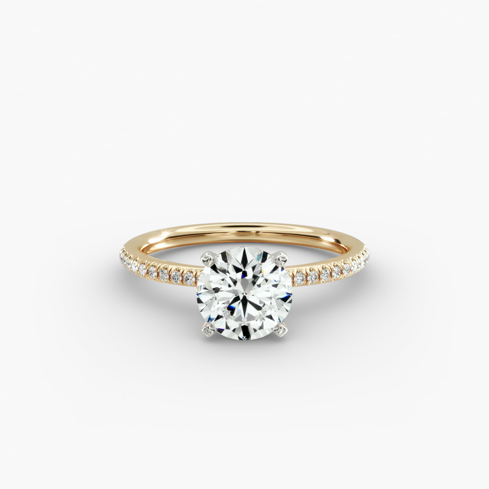 Amazon.com: Size - 4.5 - 14k White Gold Round Cut Micro Pave