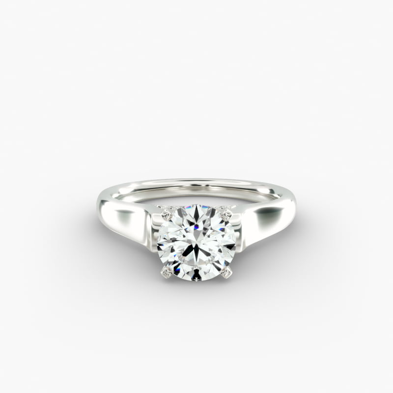 ZAC ZAC POSEN Cathedral Solitaire Plus Diamond Engagement Ring in Platinum