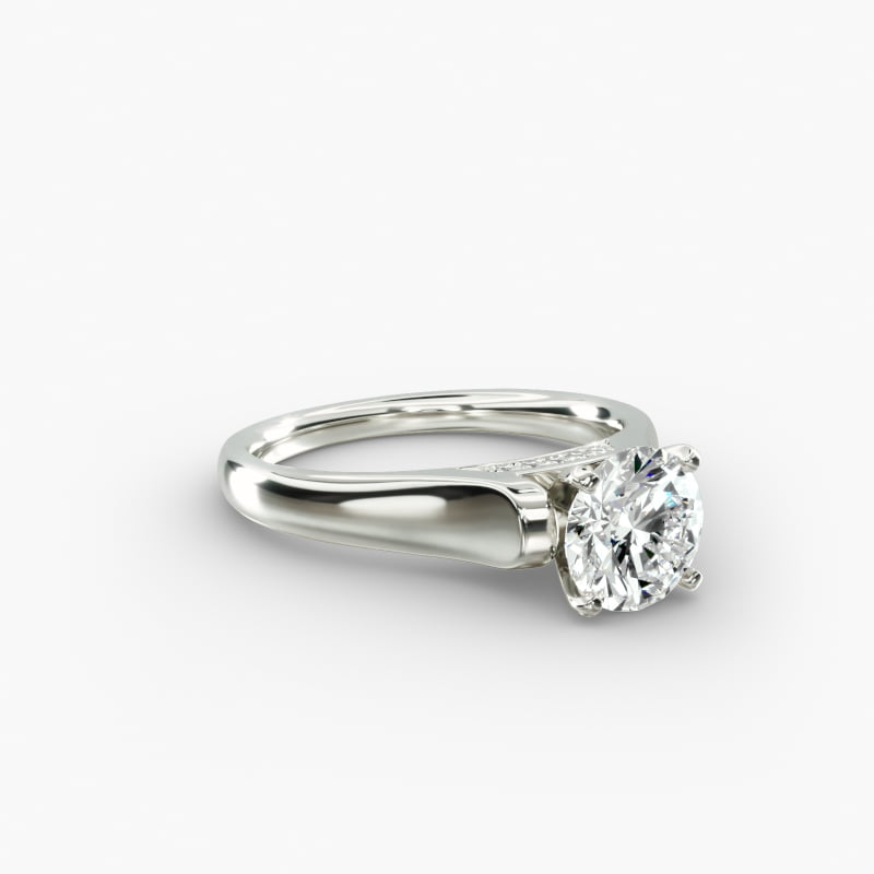 ZAC ZAC POSEN Cathedral Solitaire Plus Diamond Engagement Ring in Platinum