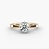 Six-Prong Low Dome Comfort Fit Solitaire Engagement Ring in 14K Yellow Gold (2mm)