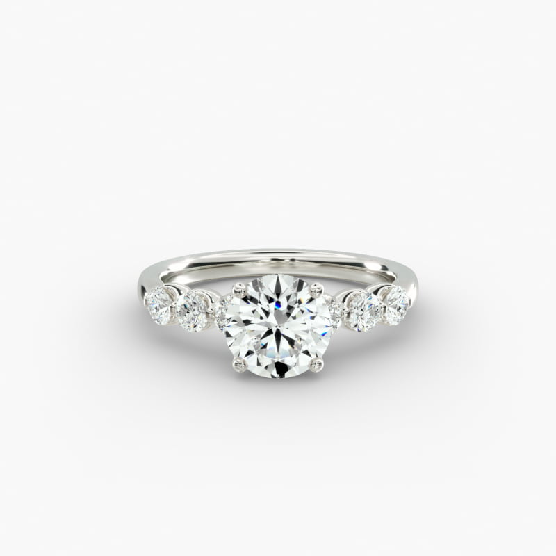 The Gallery Collection™ Floating Diamond Engagement Ring in Platinum (1/3 ct. tw.)