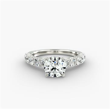 Tessere Diamond Engagement Ring in 14k White Gold (5/8 ct. tw.)