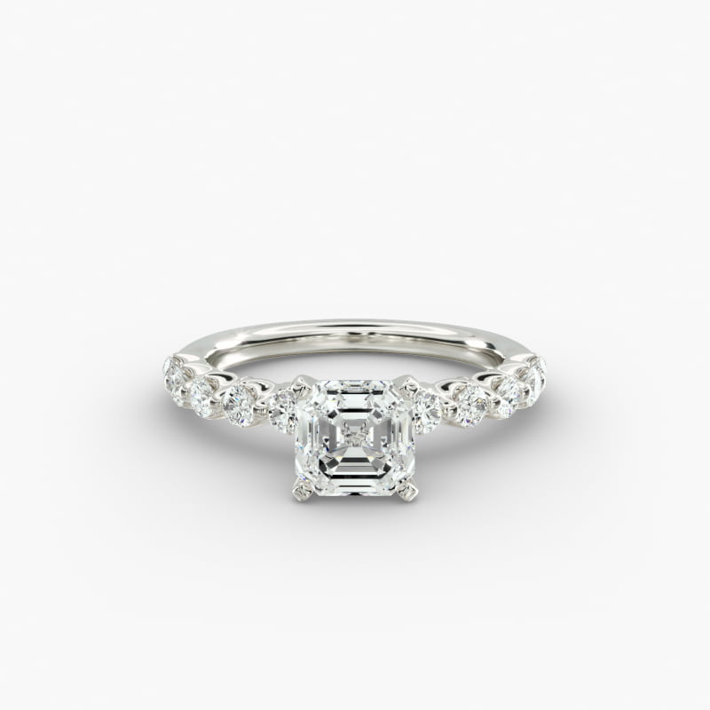 Floating Lab-Grown Diamond Engagement Ring in 14k White Gold (3/8 ct.tw.)