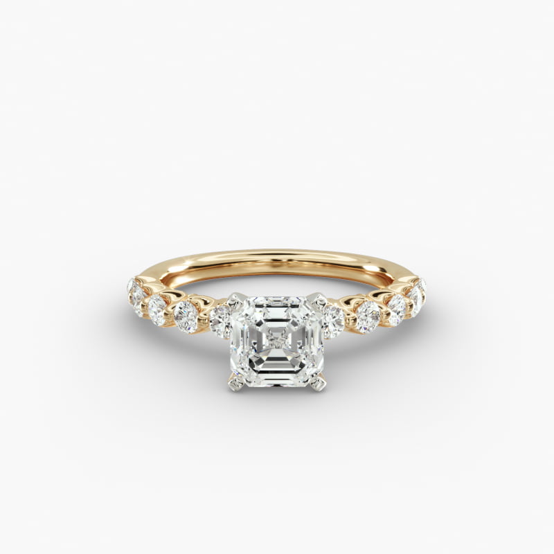 Floating Lab-Grown Diamond Engagement Ring in 14k Yellow Gold (3/8 ct.tw.)