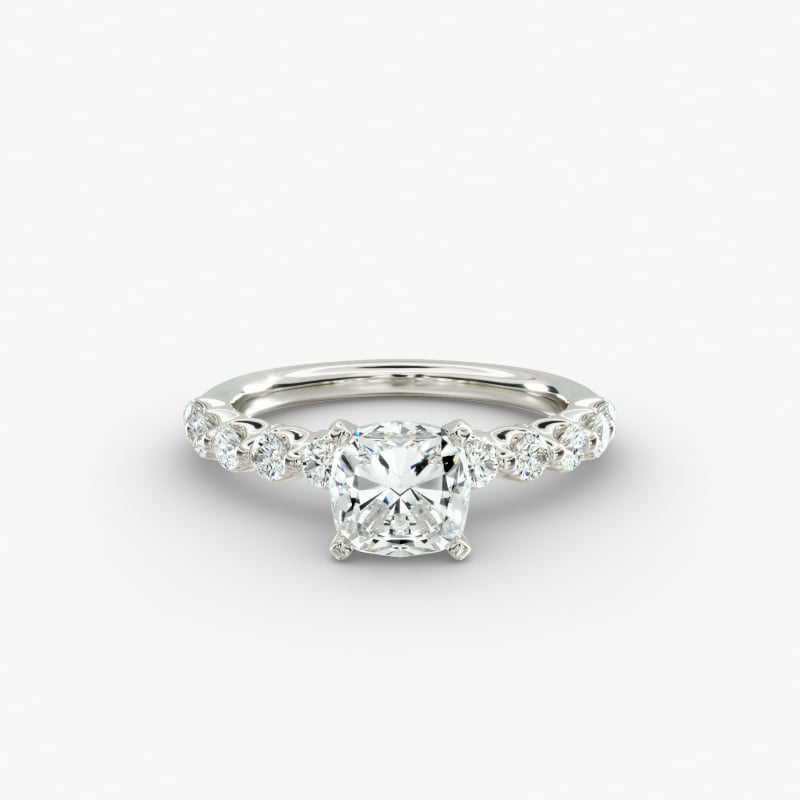 Floating Lab-Grown Diamond Engagement Ring in 14k White Gold (3/8 ct.tw.)