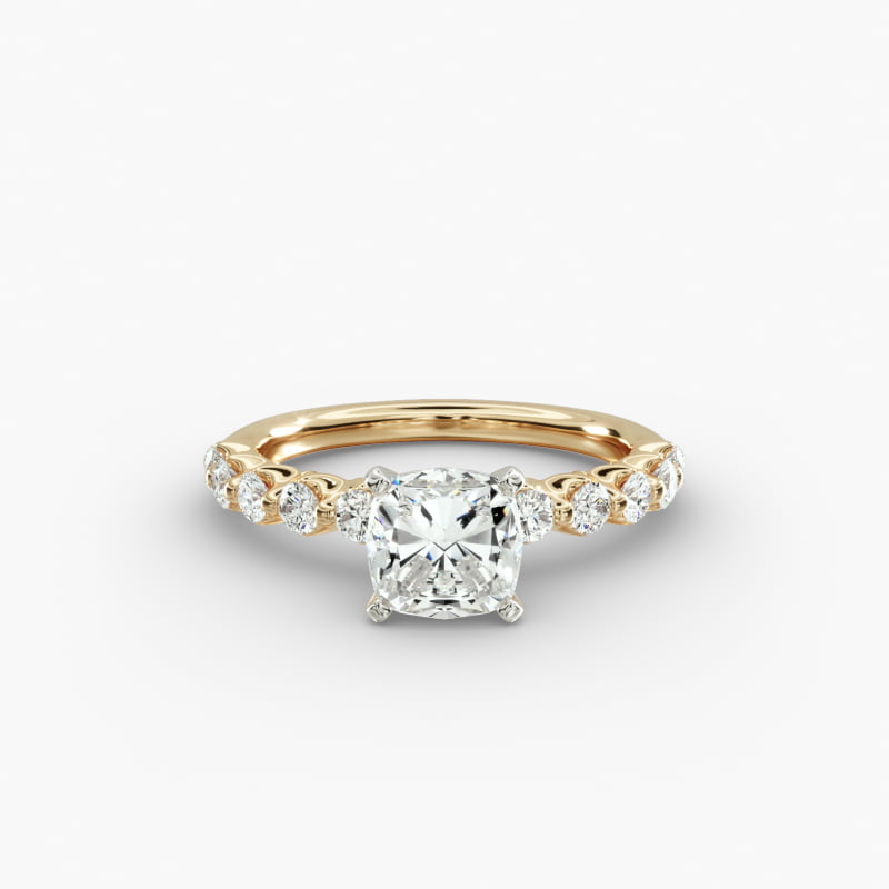 Floating Lab-Grown Diamond Engagement Ring in 14k Yellow Gold (3/8 ct.tw.)