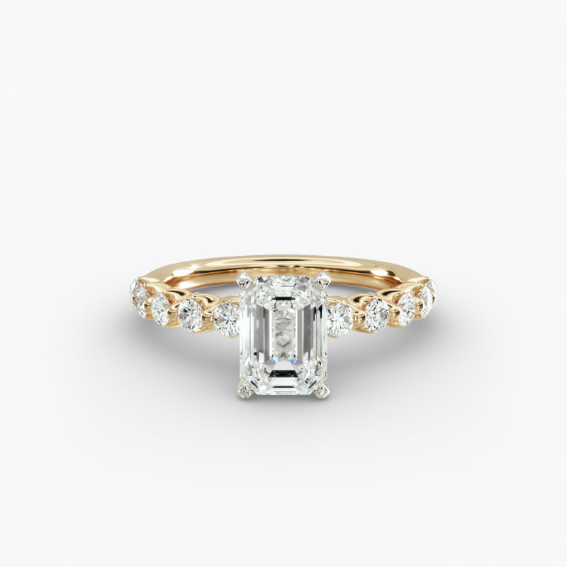 Floating Lab-Grown Diamond Engagement Ring in 14k Yellow Gold (3/8 ct.tw.)