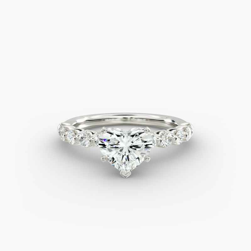 Floating Lab-Grown Diamond Engagement Ring in 14k White Gold (3/8 ct.tw.)