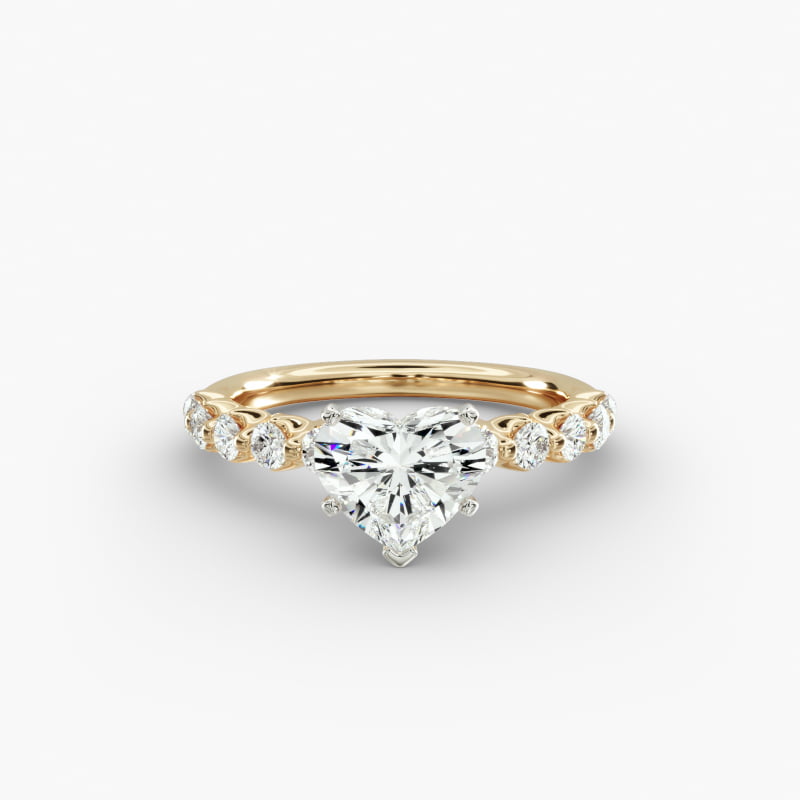 Floating Lab-Grown Diamond Engagement Ring in 14k Yellow Gold (3/8 ct.tw.)