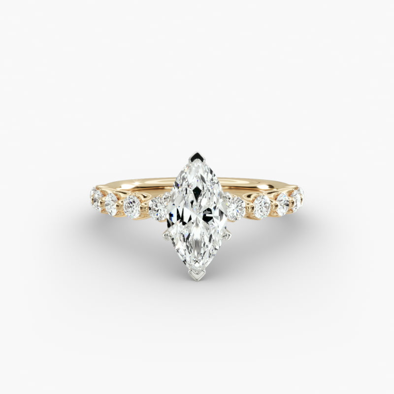 Floating Lab-Grown Diamond Engagement Ring in 14k Yellow Gold (3/8 ct.tw.)