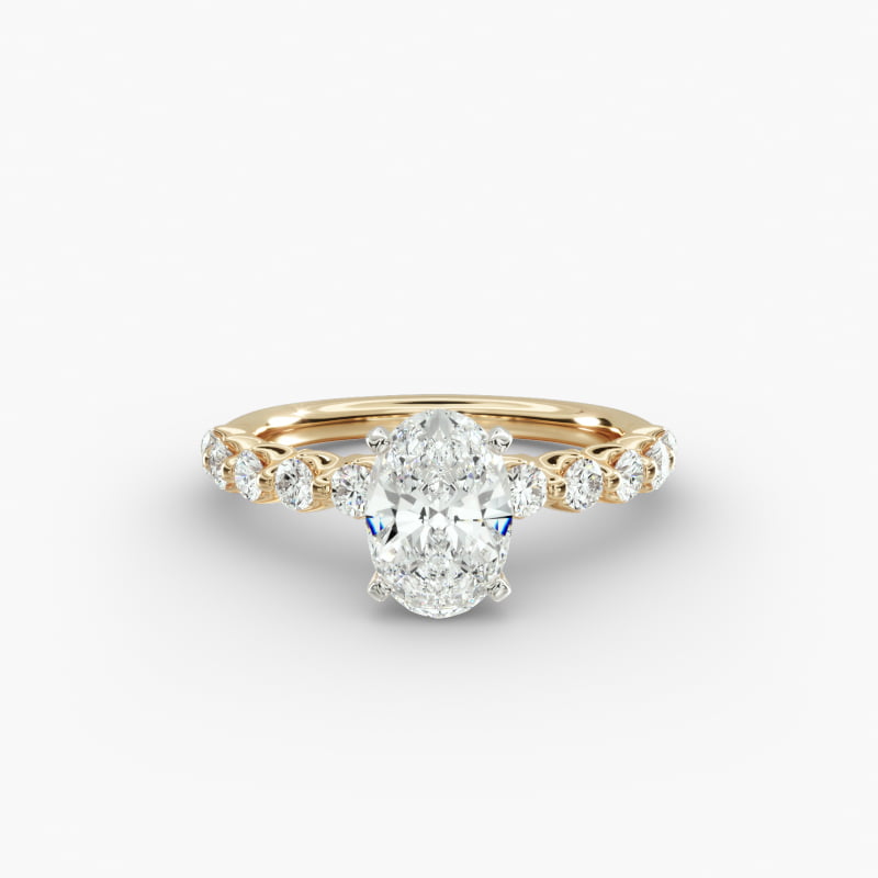 Floating Lab-Grown Diamond Engagement Ring in 14k Yellow Gold (3/8 ct.tw.)