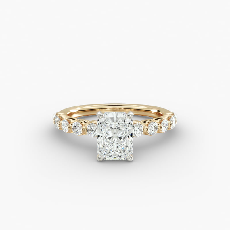 Floating Lab-Grown Diamond Engagement Ring in 14k Yellow Gold (3/8 ct.tw.)