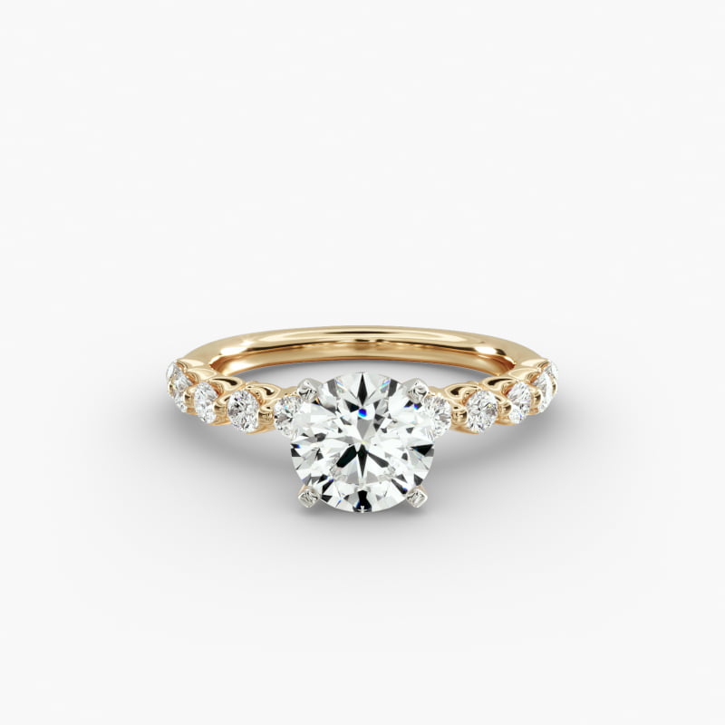 Floating Lab-Grown Diamond Engagement Ring in 14k Yellow Gold (3/8 ct.tw.)