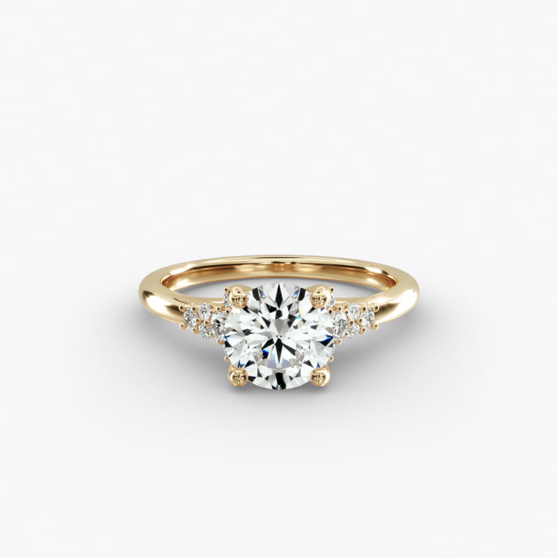 Petite Constellations Diamond Engagement Ring in 14k Yellow Gold (1/8 ct. tw.)