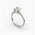 Petite Cathedral Pavé Diamond Engagement Ring in 14k White Gold (1/6 ct. tw.)