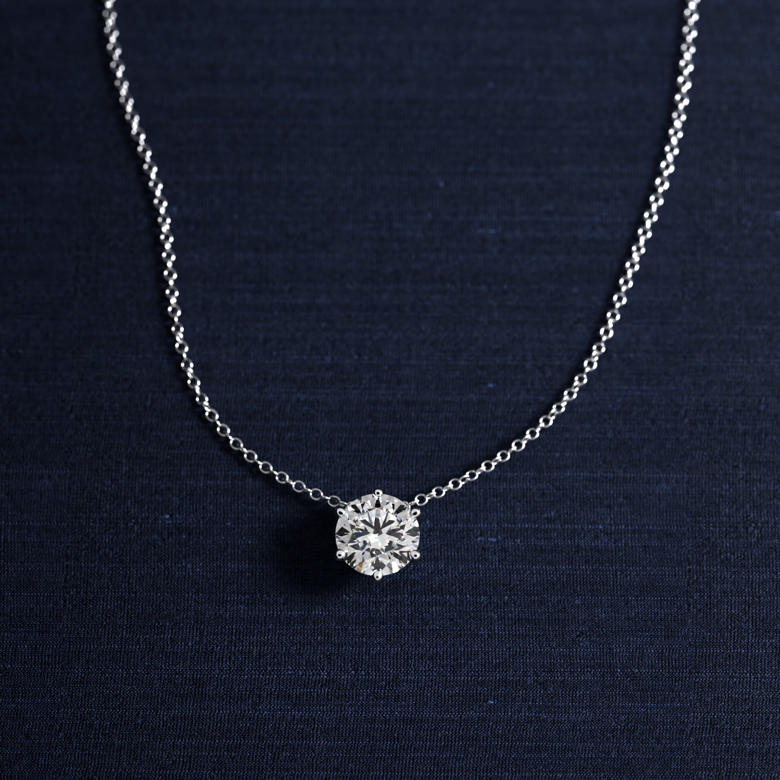 Wire Basket  Diamond Pendant   In 14K White Gold (Setting)