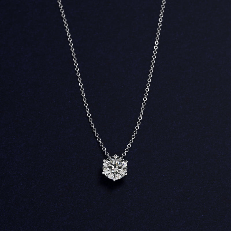 Wire Basket  Diamond Pendant   In Platinum (Setting)
