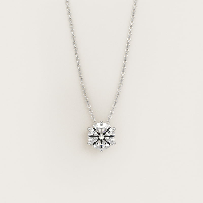 Wire Basket Diamond Pendant In Platinum (Setting)