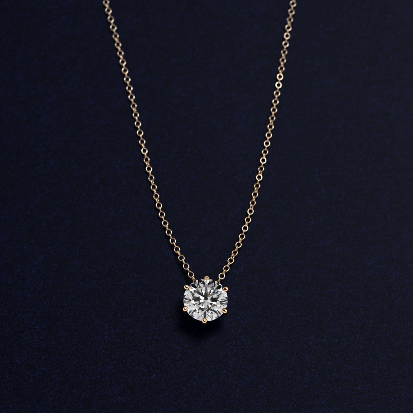 Wire Basket  Diamond Pendant   In 14K Yellow Gold (Setting)