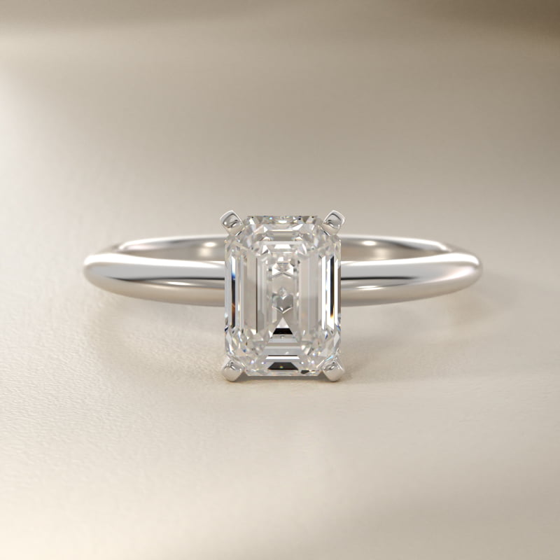 2 CT. GIA Certified Emerald Lab Created Diamond Classic Four-Prong Solitaire