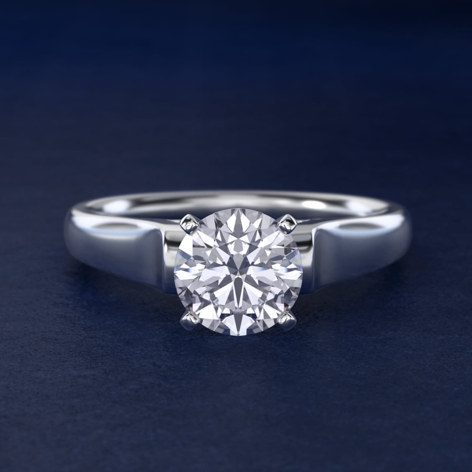 ZAC ZAC POSEN Cathedral Solitaire Plus Diamond Engagement Ring in Platinum