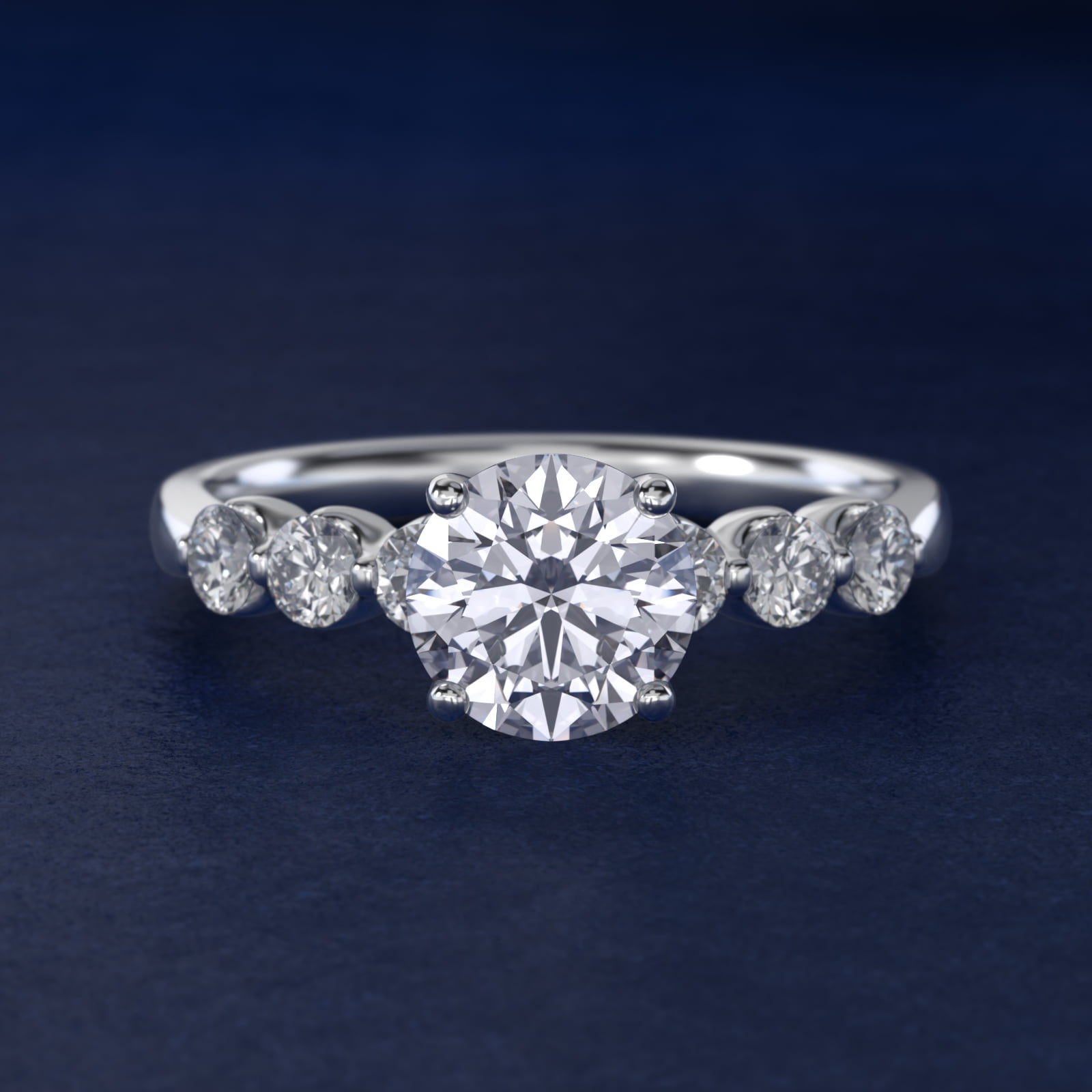 The Gallery Collection™ Floating Diamond Engagement Ring in Platinum (1/3 ct. tw.)