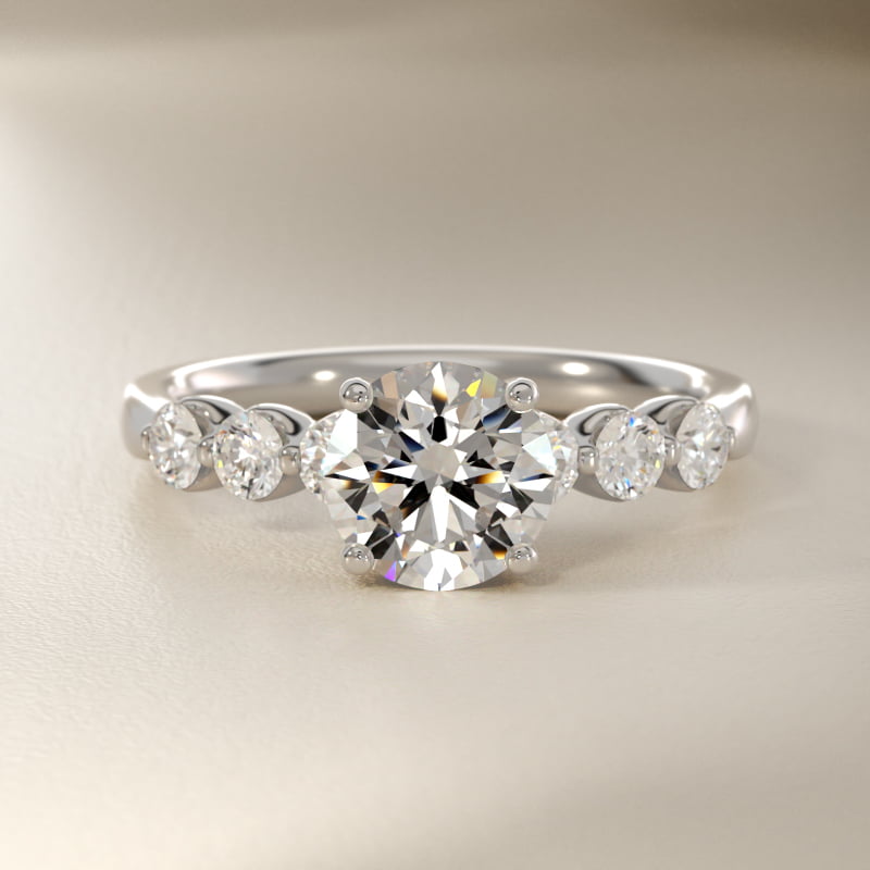 The Gallery Collection™ Floating Diamond Engagement Ring in Platinum (1/3 ct. tw.)
