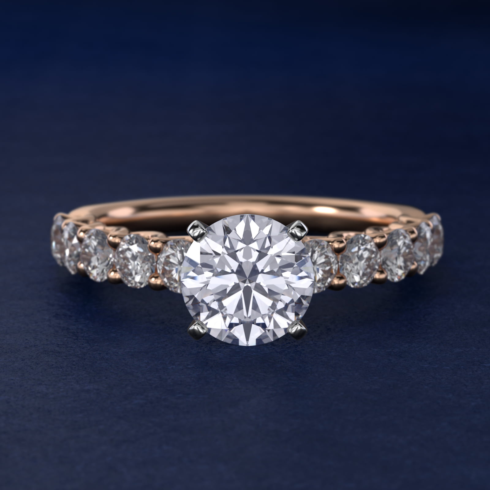 Tessere Diamond Engagement Ring in 14k Rose Gold (5/8 ct. tw.)