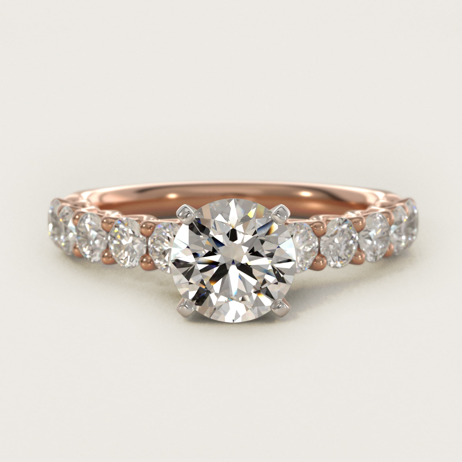 Tessere Diamond Engagement Ring in 14k Rose Gold (5/8 ct. tw.)