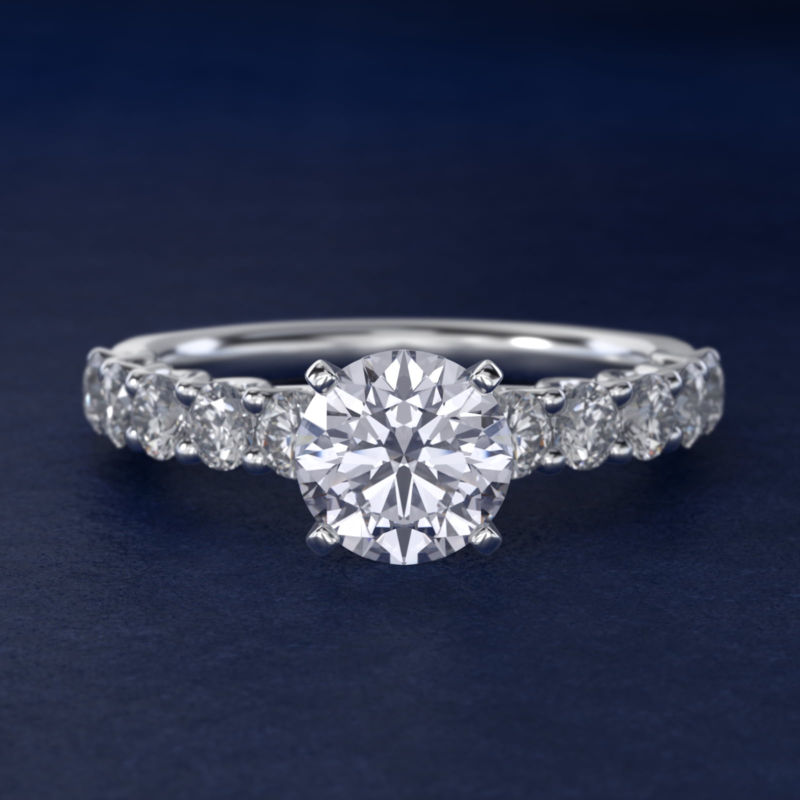 Tessere Diamond Engagement Ring in 14k White Gold (5/8 ct. tw.)