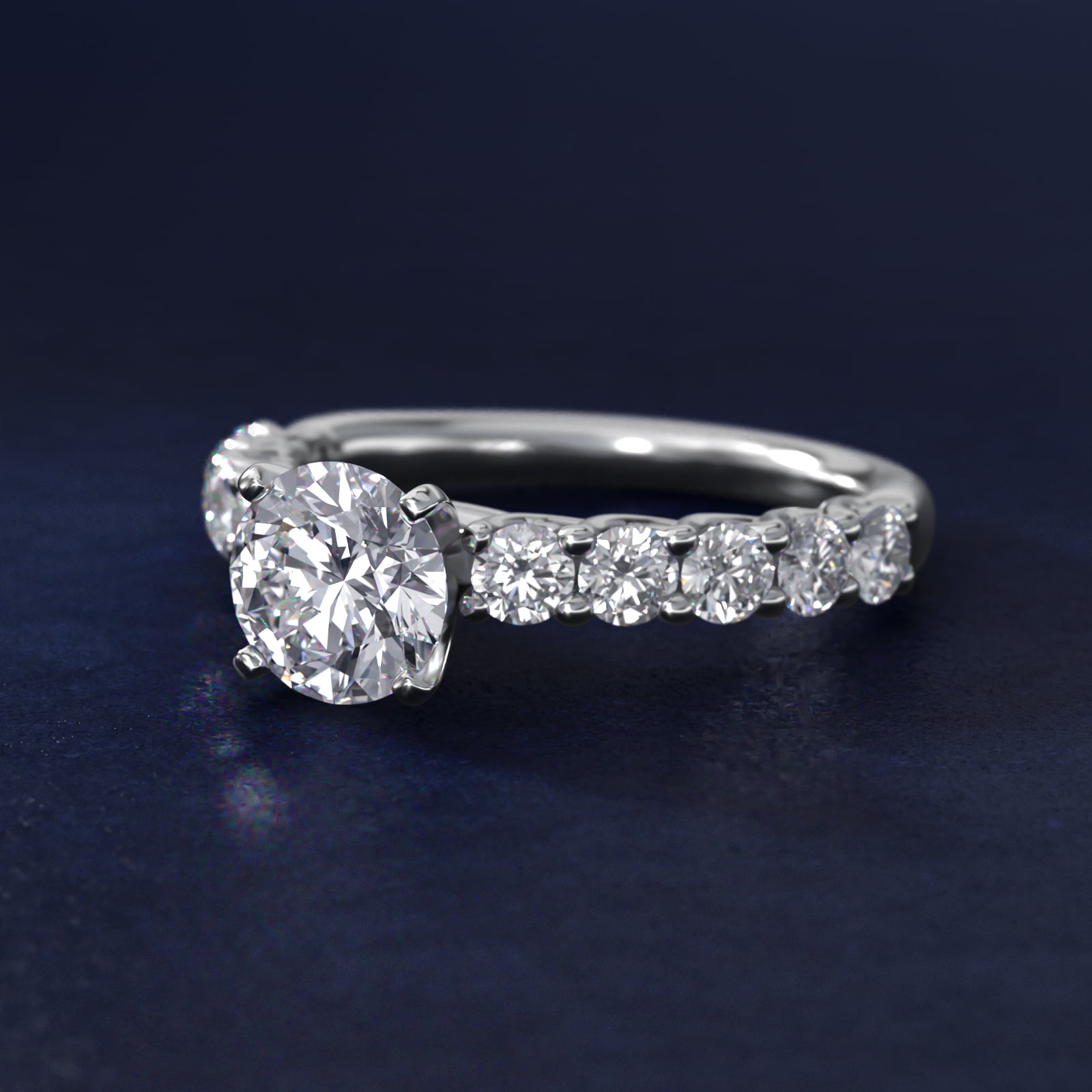 Tessere Diamond Engagement Ring in Platinum (5/8 ct. tw.)