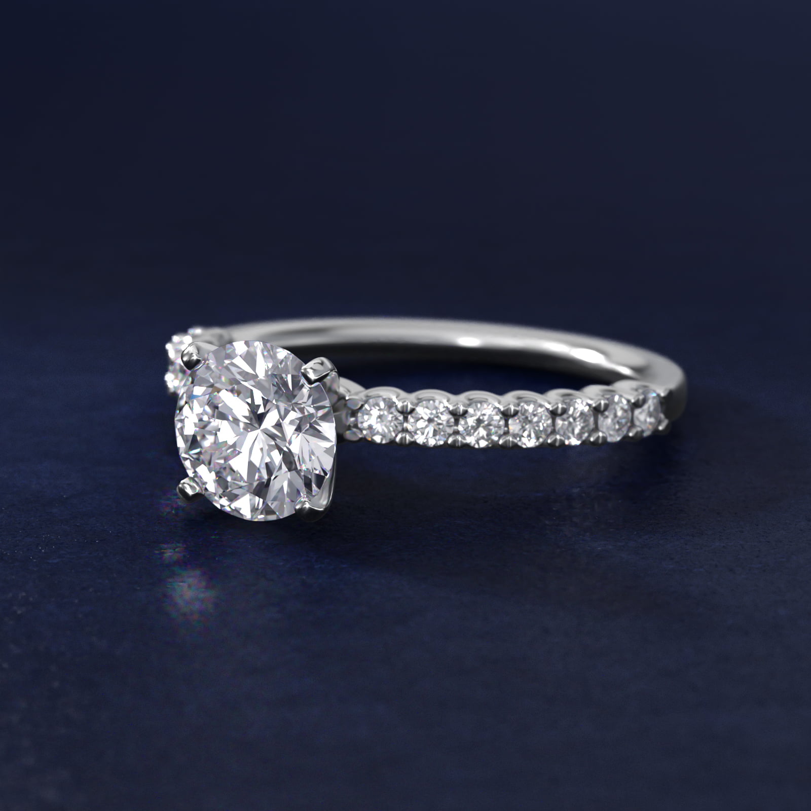 Selene Diamond Engagement Ring in Platinum (1/3 ct. tw.)