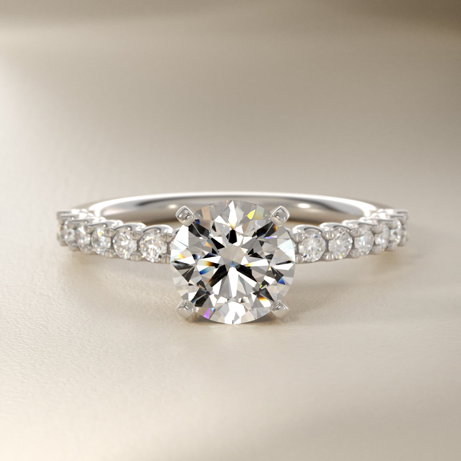 Selene Diamond Engagement Ring in 14k White Gold (1/3 ct. tw.)