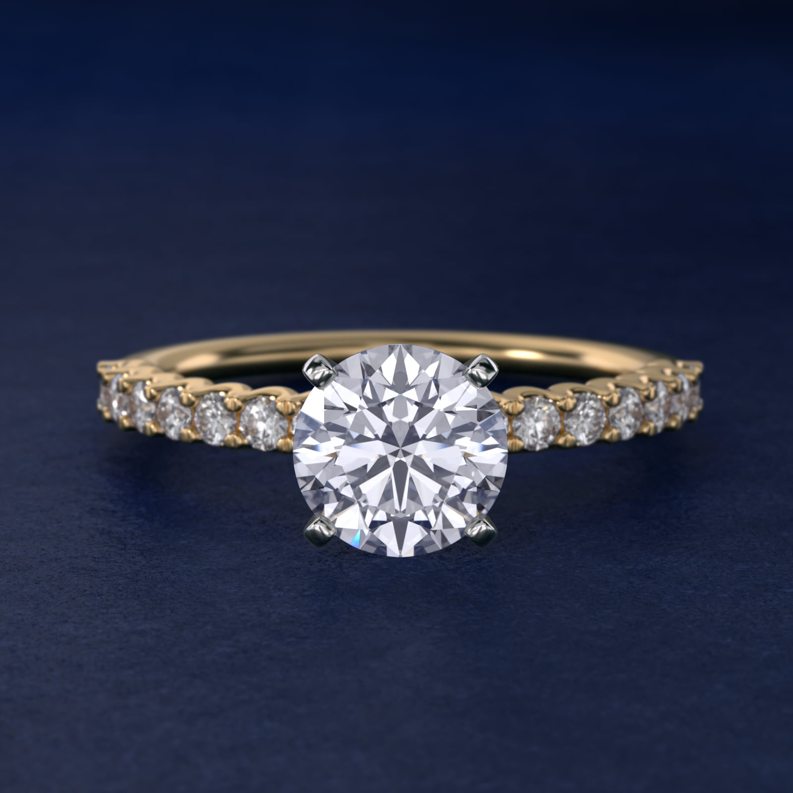 Selene Diamond Engagement Ring in 14k Yellow Gold (1/3 ct. tw.)