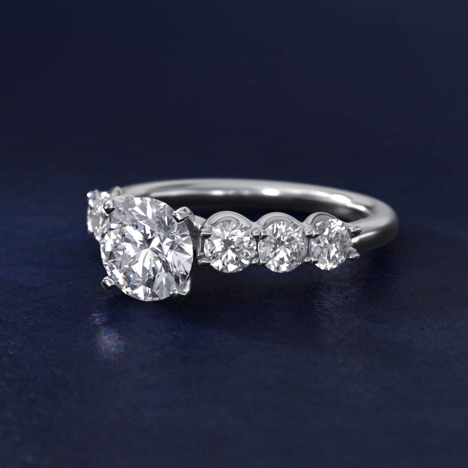 Selene Diamond Engagement Ring in Platinum (7/8 ct. tw.)