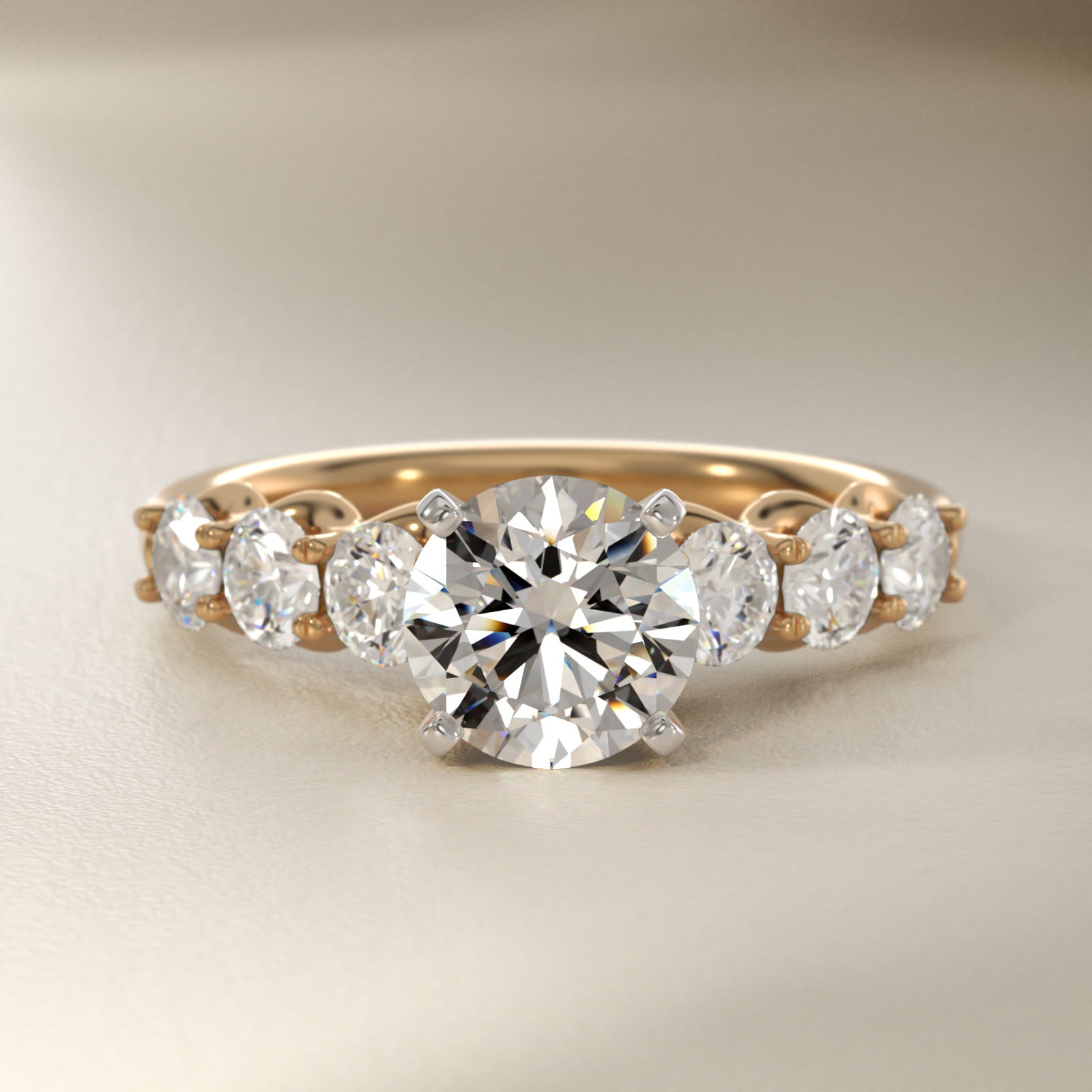 Selene Diamond Engagement Ring in 14K Yellow Gold (7/8 ct. tw.)