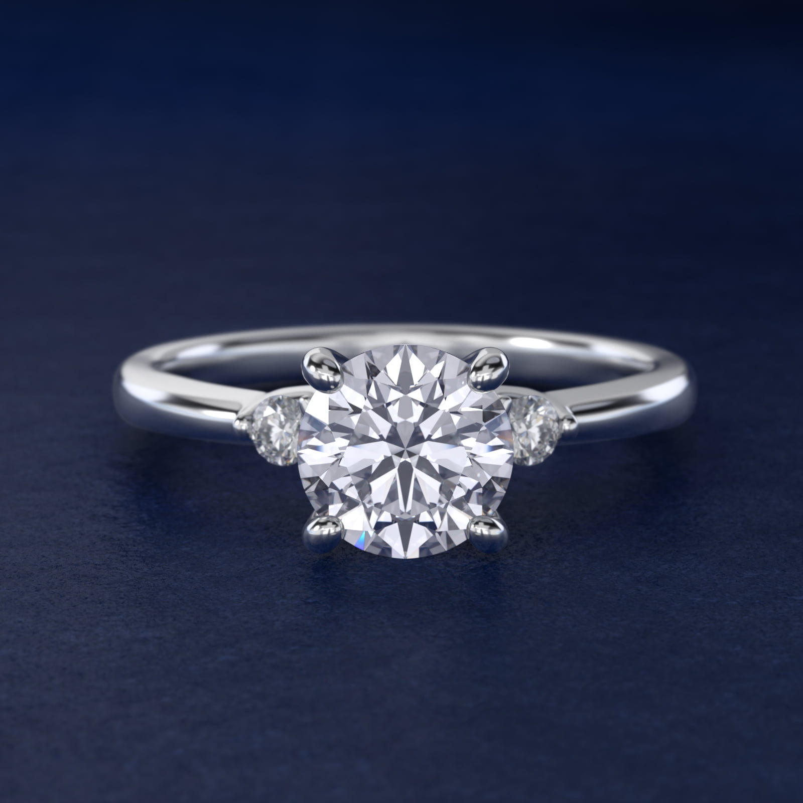 Dainty Diamond Engagement Ring in Platinum (1/10 ct. tw.)