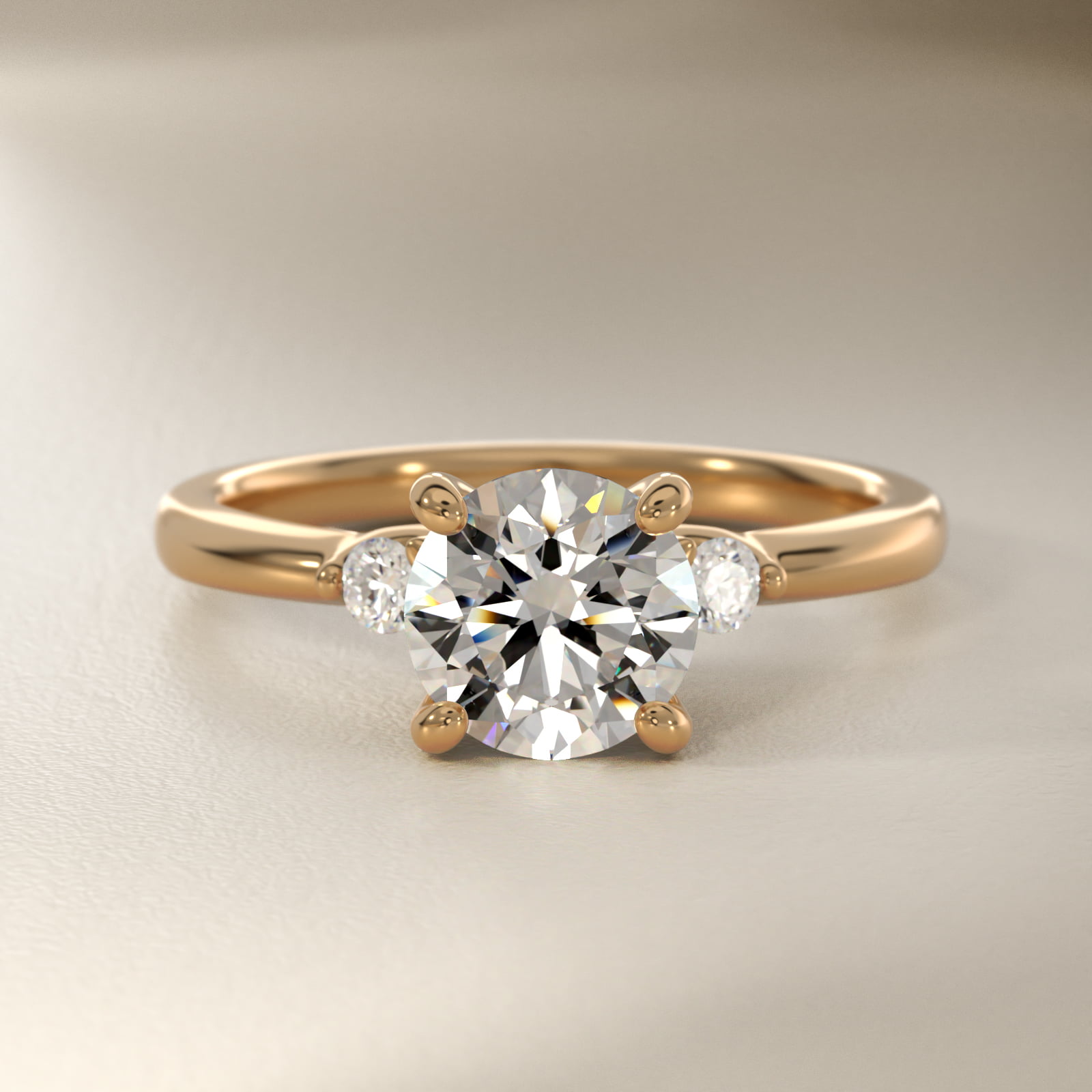 Dainty Diamond Engagement Ring in 18k Yellow Gold (1/10 ct. tw.)
