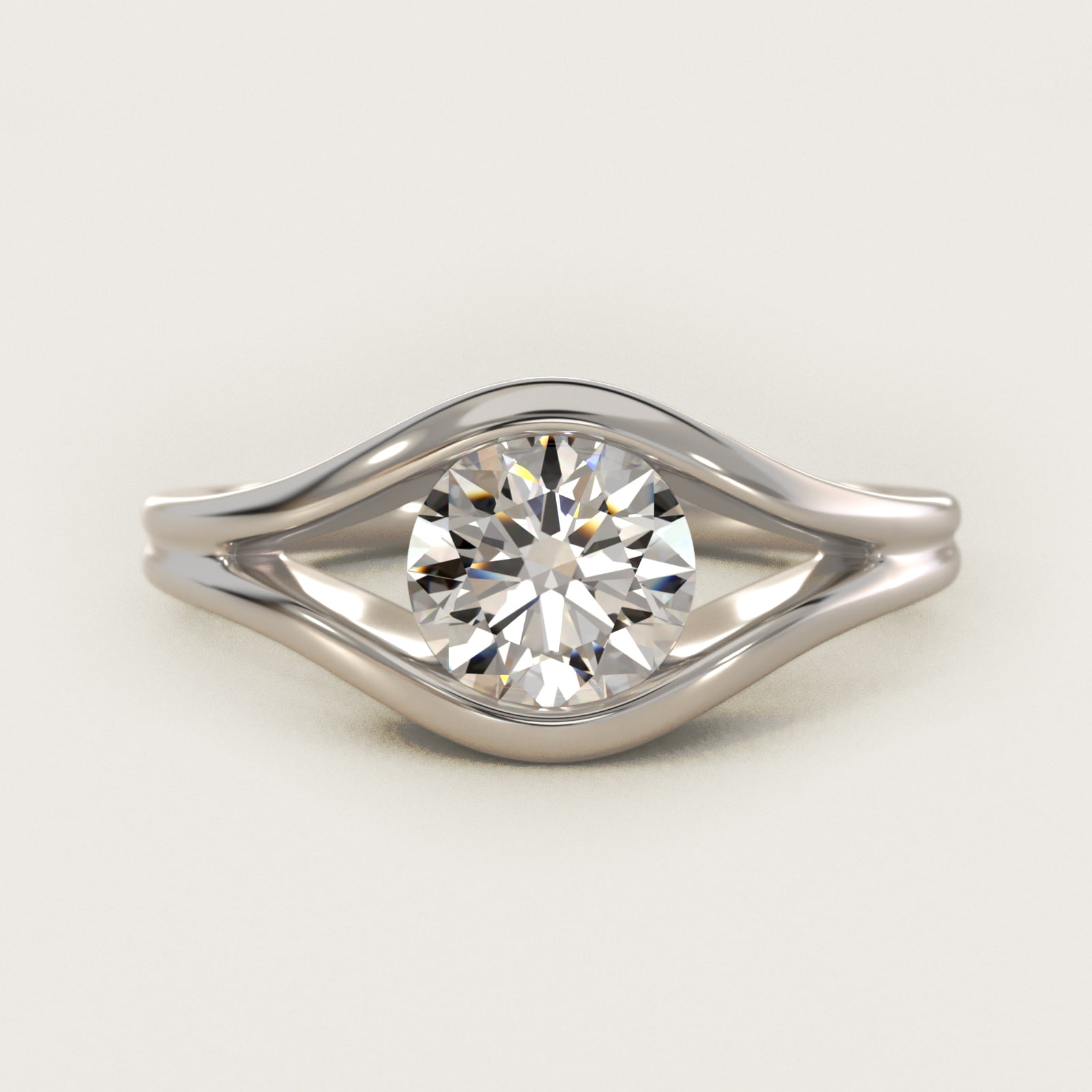 Optus Ring Oculus Solitaire Engagement Ring In Platinum By James Allen