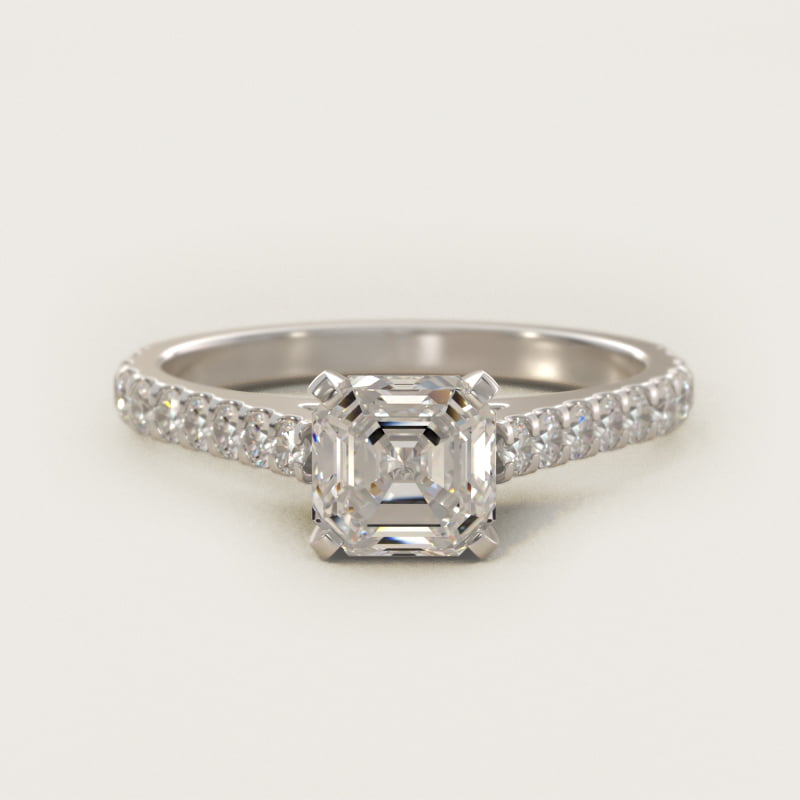 Diamond Pavé Engagement Ring In Platinum By James Allen