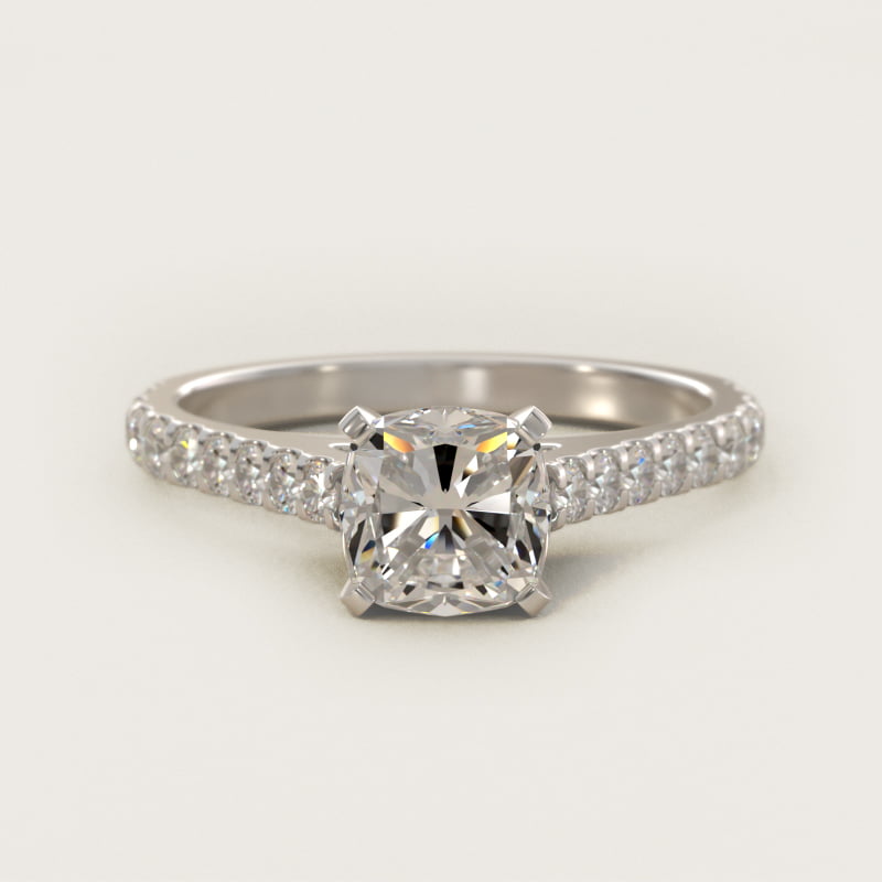 Diamond Pavé Engagement Ring In Platinum By James Allen