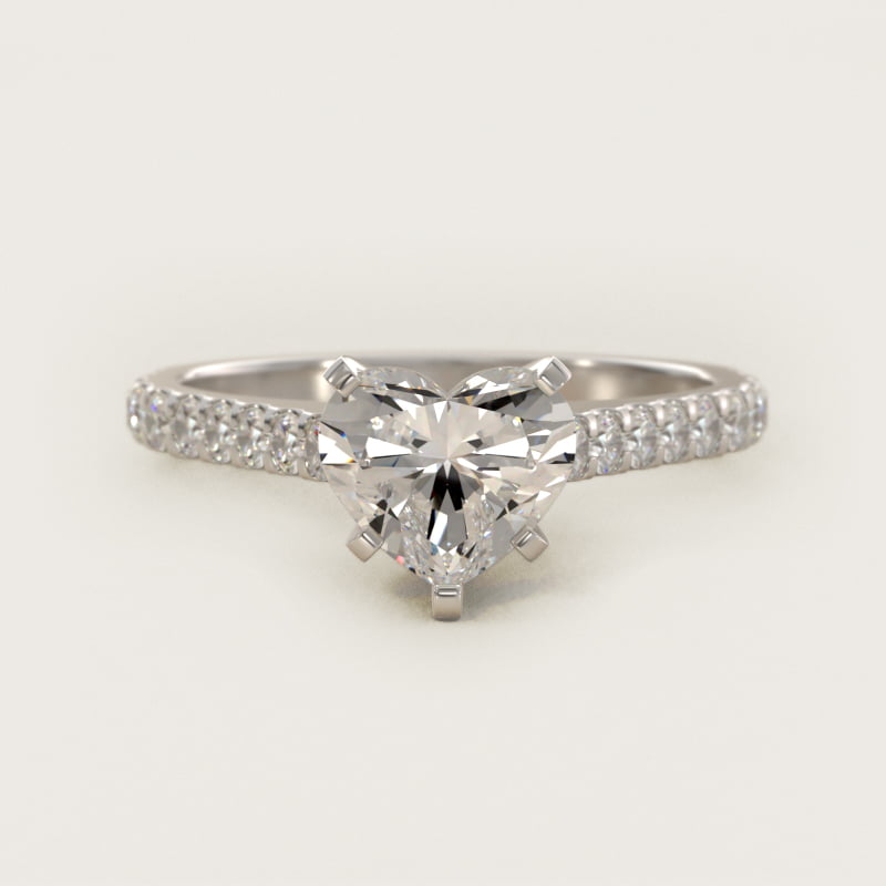 Diamond Pavé Engagement Ring In Platinum By James Allen