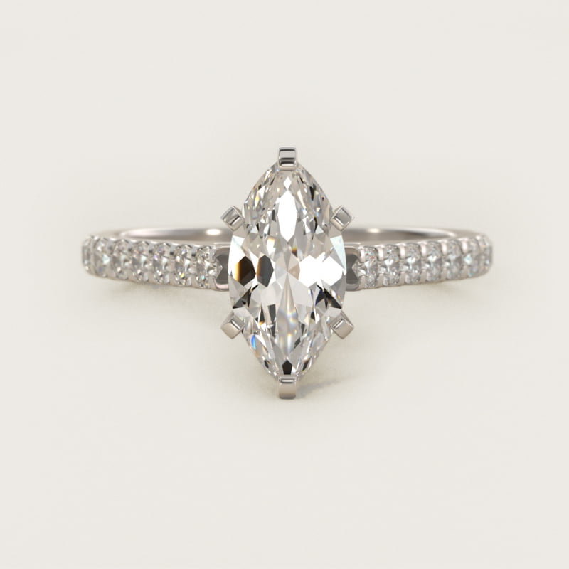 Diamond Pavé Engagement Ring In Platinum By James Allen