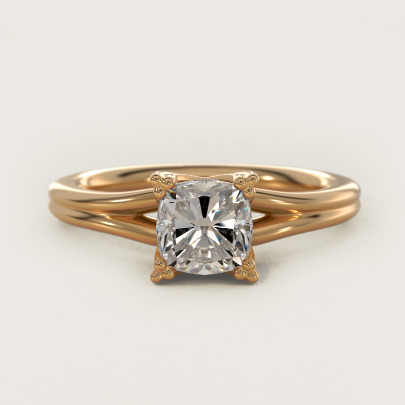 Woven Solitaire Engagement Ring In 14K Yellow Gold By James Allen